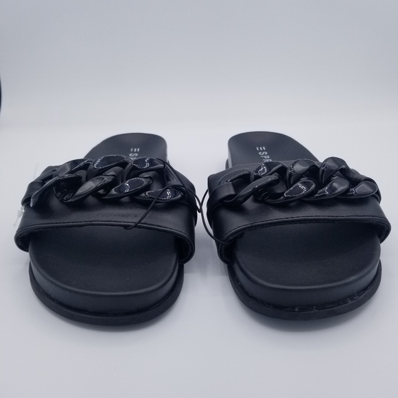 Esprit Della Black Slides Sandals NWOT size 6.5 - Picture 6 of 10